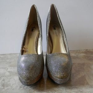 fioni night icicle glitter pump